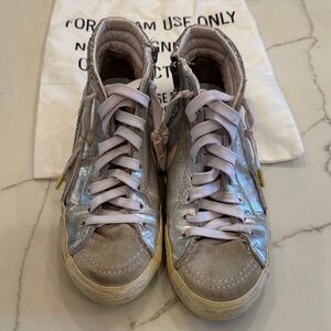 Golden Goose Silver Glitter High-Tops